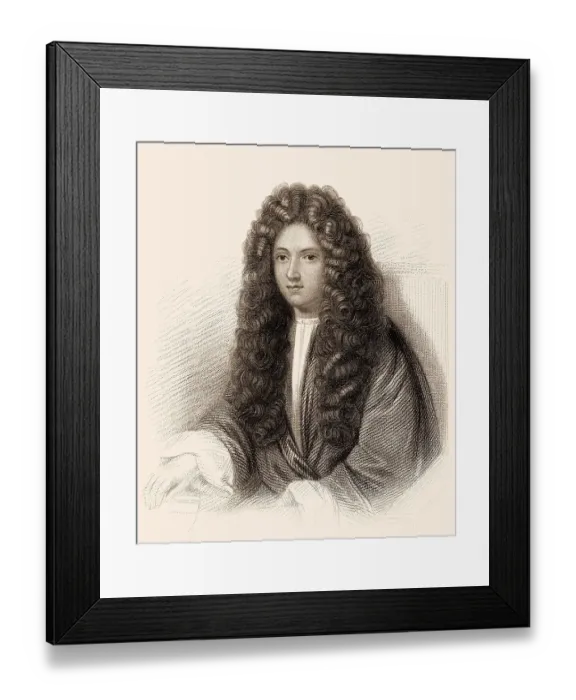 Framed Print : Robert Boyle, FRS, 1627-1691, ein anglo-irischer Naturphilosoph