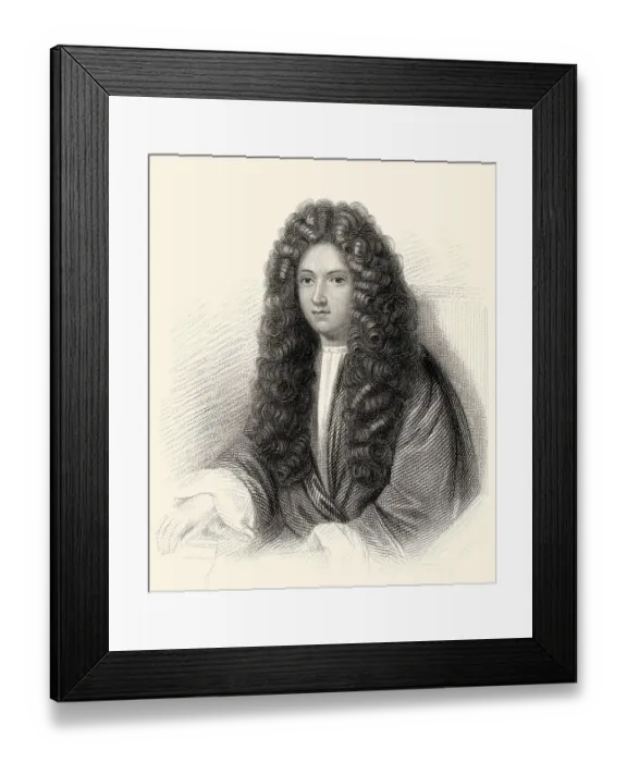 Framed Print : Robert Boyle, FRS, 1627-1691, anglo-irischer Naturphilosoph