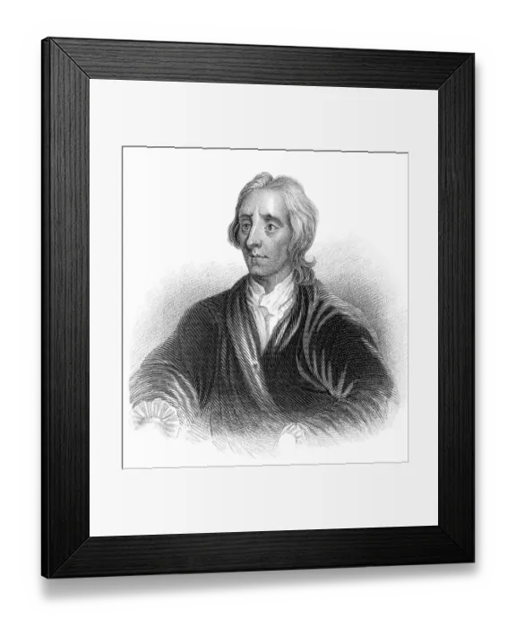 Framed Print : John Locke, 1632-1704, englischer Philosoph und Arzt der Aufklaerung Framed Print : John Locke, 1632-1704, englischer Philosoph und Arzt der Aufklaerung