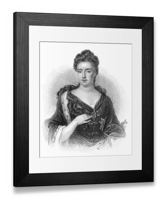 Framed Print : Anne, 1665-1714, Koenigin von England