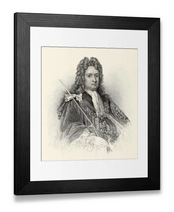 Framed Print : Robert Harley, 1. Earl of Oxford und Earl Mortimer