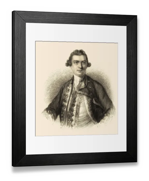 Framed Print : Admiral Augustus Keppel, 1. Viscount Keppel