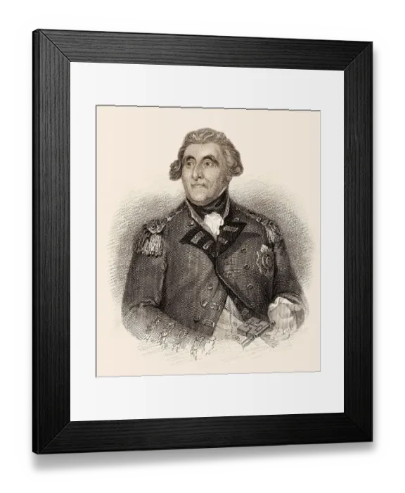 Framed Print : George Augustus Eliott, 1. Baron Heathfield
