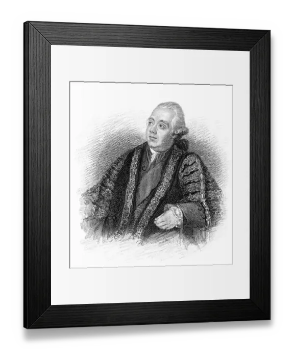 Framed Print : Frederick North, 2. Earl of Guilford Framed Print : Frederick North, 2. Earl of Guilford