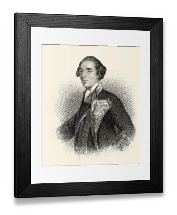 Framed Print : George Brydges Rodney, 1. Baron Rodney Framed Print : George Brydges Rodney, 1. Baron Rodney