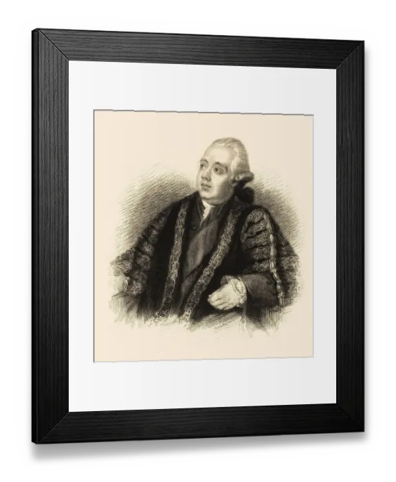Framed Print : Frederick North, 2. Earl of Guilford