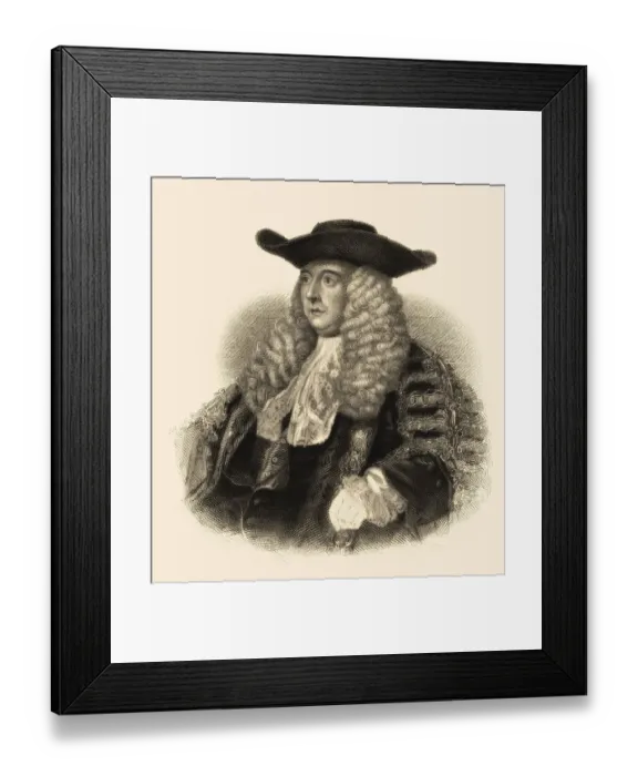 Framed Print : Charles Pratt, 1. Earl Camden, 1714-1794