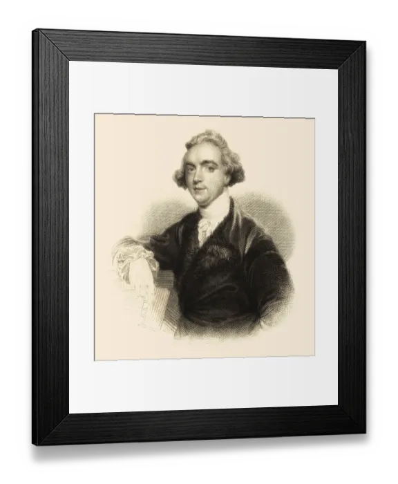 Framed Print : Sir William Jones, 1746-1794, anglo-walisischer Philologe Framed Print : Sir William Jones, 1746-1794, anglo-walisischer Philologe