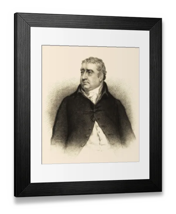 Framed Print : Charles James Fox, 1749-1806, ein prominenter britischer Whig-Staatsmann Framed Print : Charles James Fox, 1749-1806, ein prominenter britischer Whig-Staatsmann
