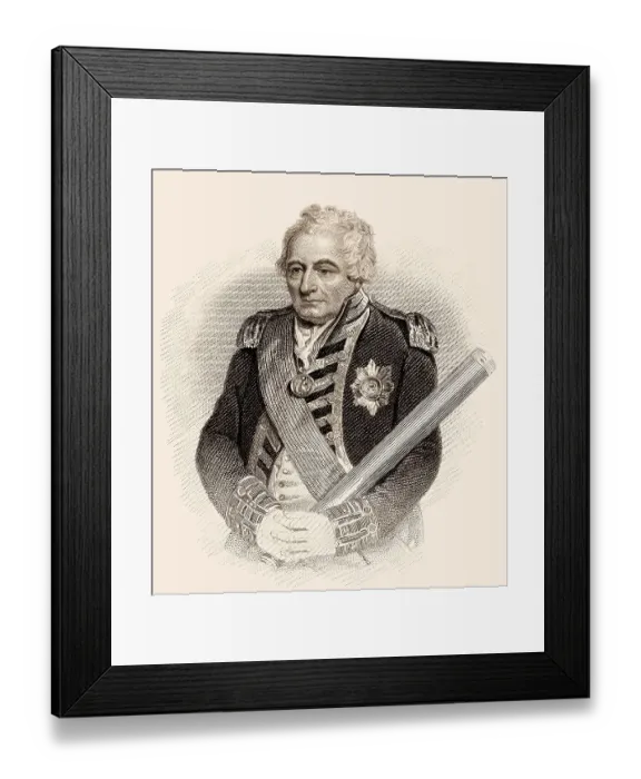 Framed Print : Admiral der Flotte John Jervis, 1