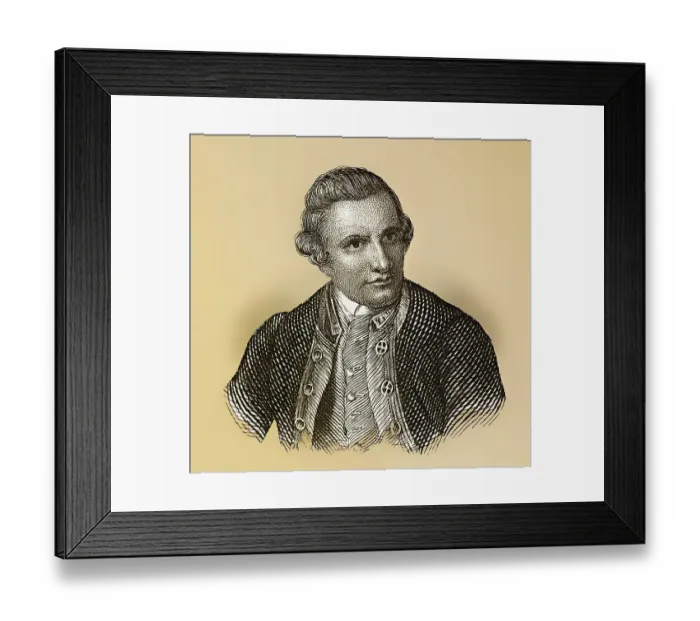 Framed Print : Portrait of Captain James Cook Framed Print : Portrait of Captain James Cook