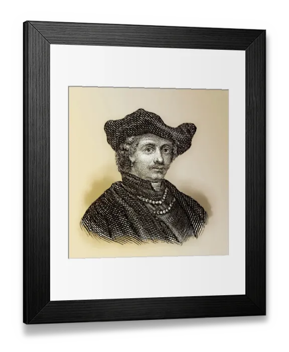 Framed Print : Portrait of Rembrandt Harmenszoon van Rijn Framed Print : Portrait of Rembrandt Harmenszoon van Rijn