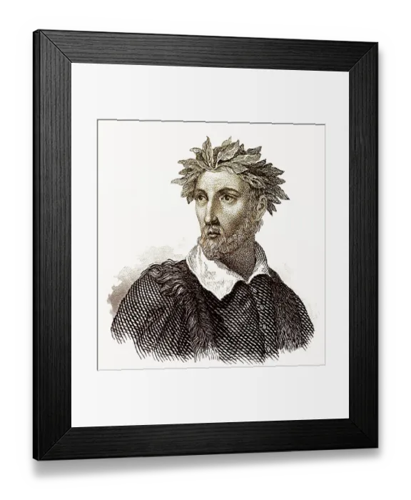 Framed Print : Portrait of Torquato Tasso, 1544 - 1595