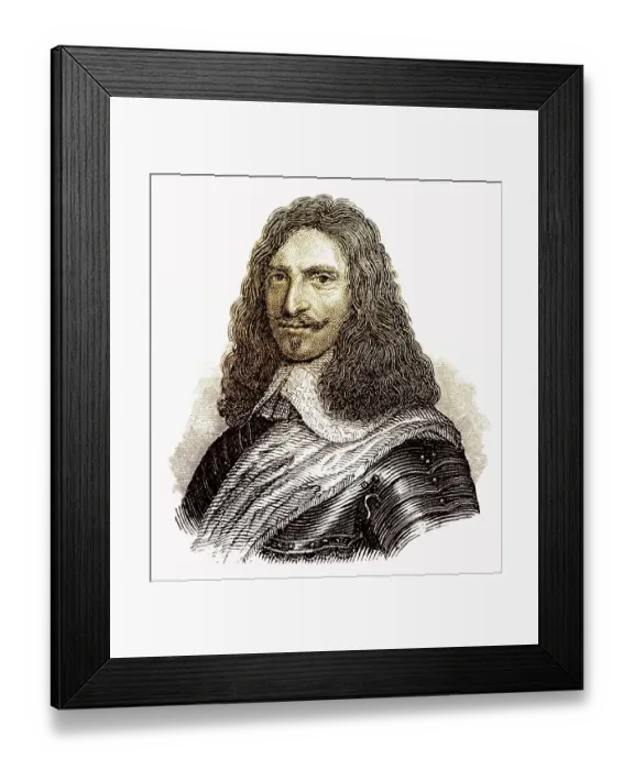 Framed Print : Portrait of Henri de la Tour d'Auvergne