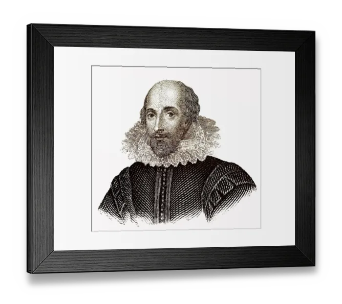 Framed Print : Portrait of William Shakespeare