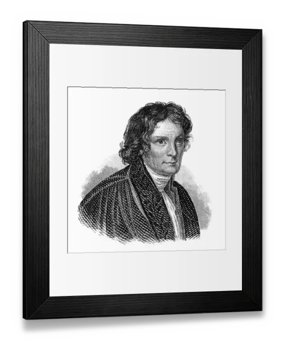 Framed Print : Portrait of von Bertel Thorvaldsen