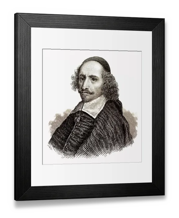 Framed Print : Portrait of Jules Mazarin or Giulio Mazarini Framed Print : Portrait of Jules Mazarin or Giulio Mazarini