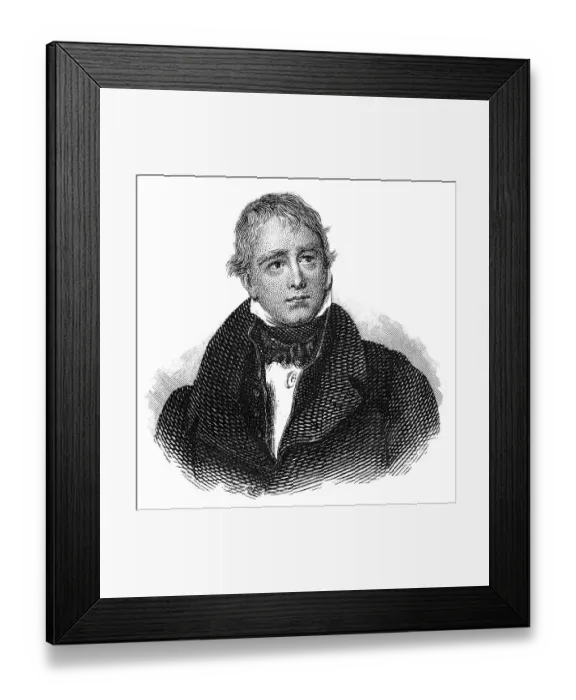 Framed Print : Portrait of Sir Walter Scott, 1st Baronet of Abbotsford