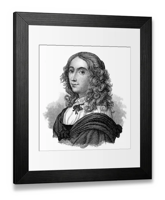 Framed Print : Portrait of Christina or Kristina of Sweden Framed Print : Portrait of Christina or Kristina of Sweden