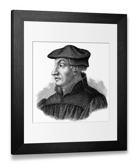 Framed Print : Ulrich Zwingli, 1484 - 1531, a Swiss theologian and reformer of Zurich Framed Print : Ulrich Zwingli, 1484 - 1531, a Swiss theologian and reformer of Zurich