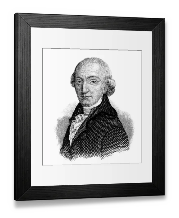 Framed Print : Portrait of Christoph Martin Wieland Framed Print : Portrait of Christoph Martin Wieland