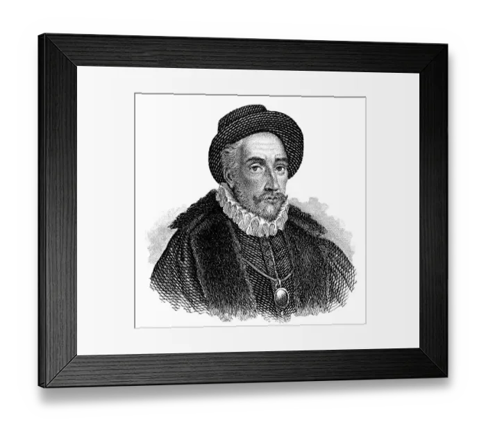 Framed Print : Portrait of Michel Eyquem de Montaigne