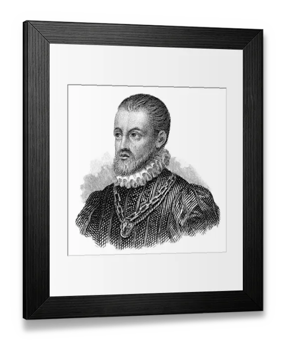 Framed Print : Portrait of Philip II of Spain Framed Print : Portrait of Philip II of Spain