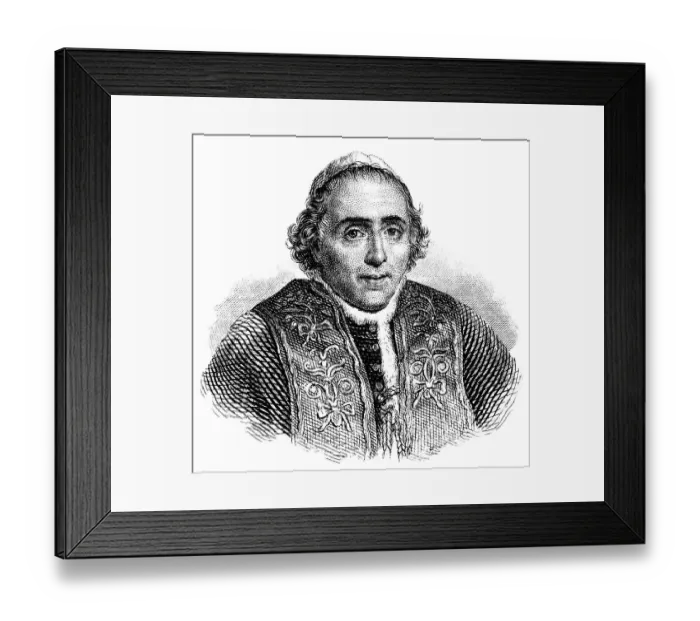 Framed Print : Pius VII, 1742 - 1823, Barnaba Niccolo Maria Luigi Chiaramonti