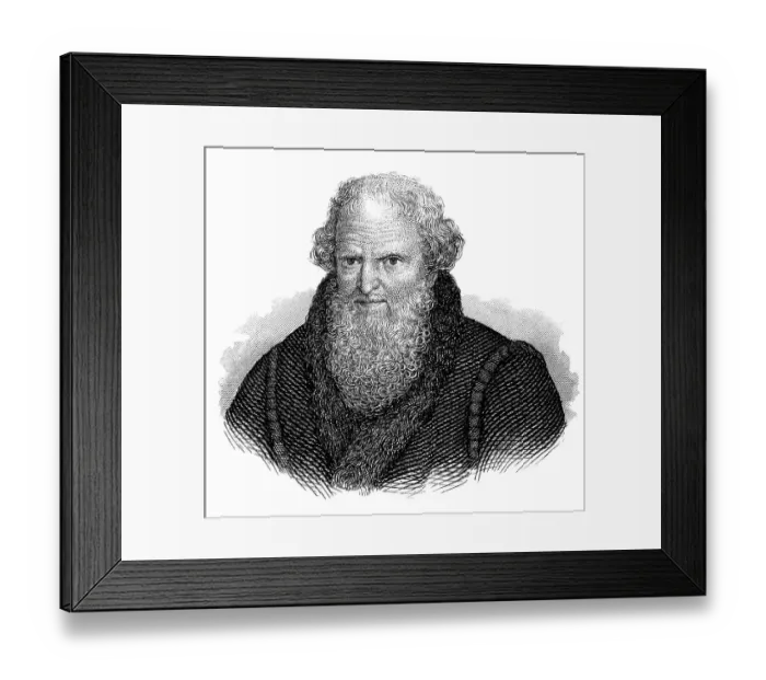 Framed Print : Hans Sachs, 1494 - 1576, a Nuremberg poet