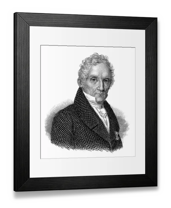 Framed Print : Portrait of Carl Friedrich Christian Mohs