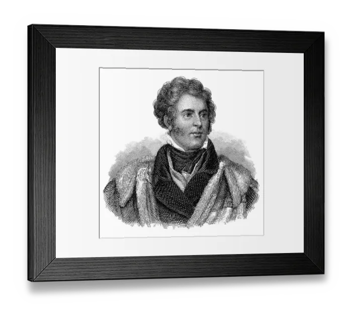Framed Print : Portrait of Viscount Howick or Charles Grey
