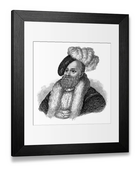 Framed Print : Portrait of John Frederick I, 1503 - 1554