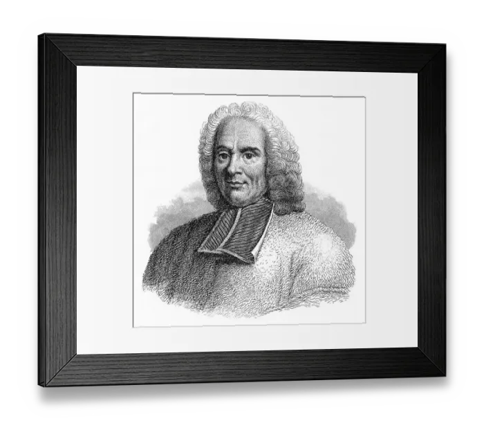 Framed Print : Portrait of Charles Rollin, 1661 - 1741 Framed Print : Portrait of Charles Rollin, 1661 - 1741
