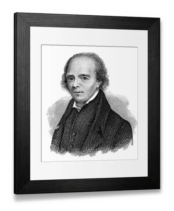 Framed Print : Portrait of John Flaxman, 1755 -1826 Framed Print : Portrait of John Flaxman, 1755 -1826