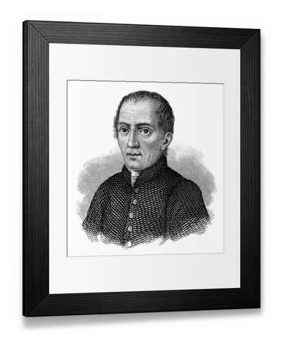 Framed Print : Portrait of Gyoergy Pray or George Pray