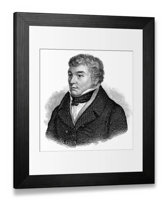 Framed Print : Portrait of Johann Heinrich Daniel Zschokke Framed Print : Portrait of Johann Heinrich Daniel Zschokke