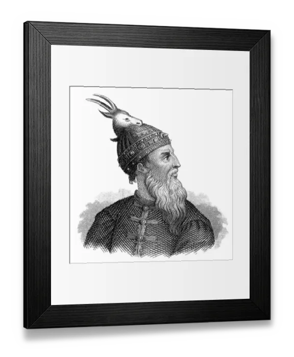 Framed Print : Portrait of George Kastrioti Skanderbeg