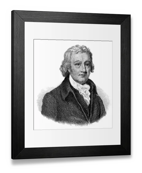 Framed Print : Portrait of Edmund Cartwright, 1743 - 1823