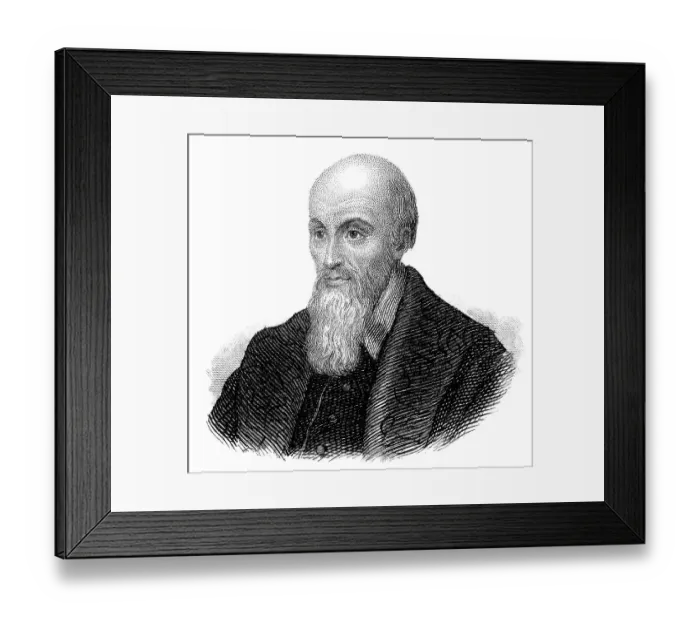 Framed Print : Portrait of Michel de l'Hopital or l'Hospital Framed Print : Portrait of Michel de l'Hopital or l'Hospital