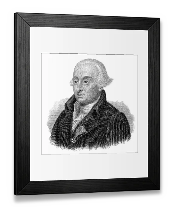 Framed Print : Portrait of Joseph-Louis Lagrange or Giuseppe Luigi Lagrancia or Lagrangia