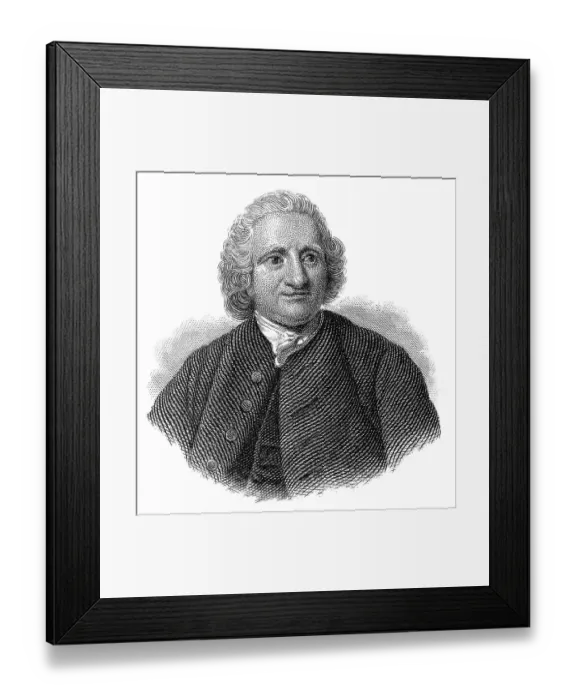 Framed Print : Portrait of John Dollond, 1706 - 1761