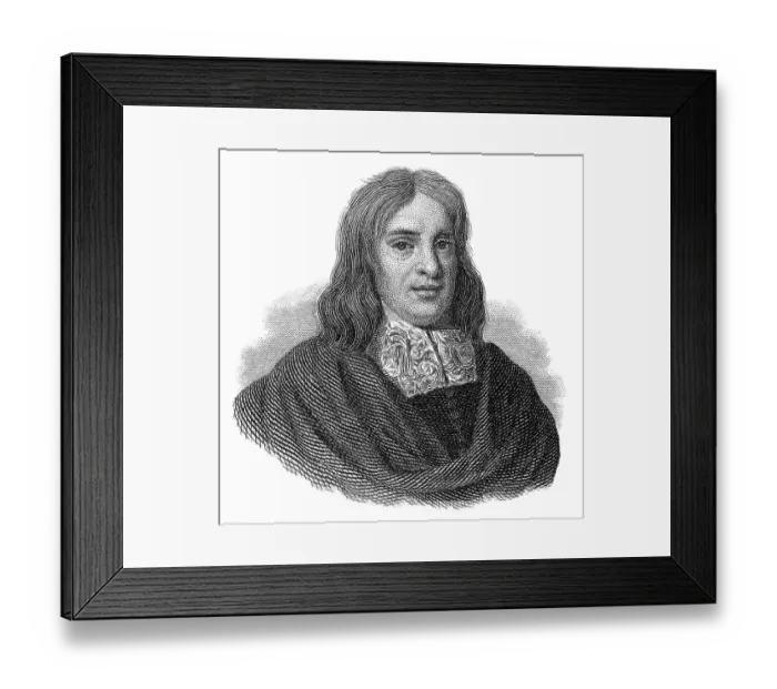 Framed Print : Portrait of Thomas Sydenham, 1624 - 1689