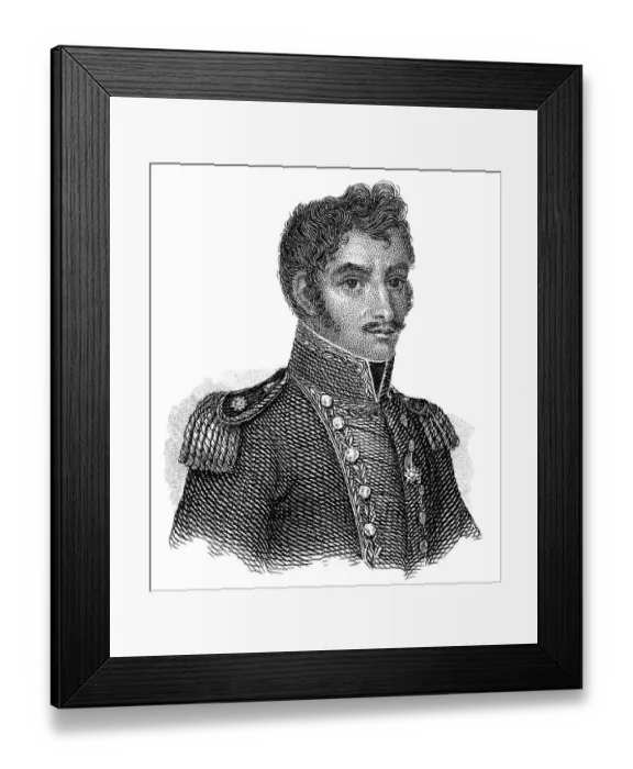 Framed Print : Portrait of Simon Bolivar or Simon Jose Antonio de la Santisima Trinidad Bolivar y Palacios Ponte y Blanco