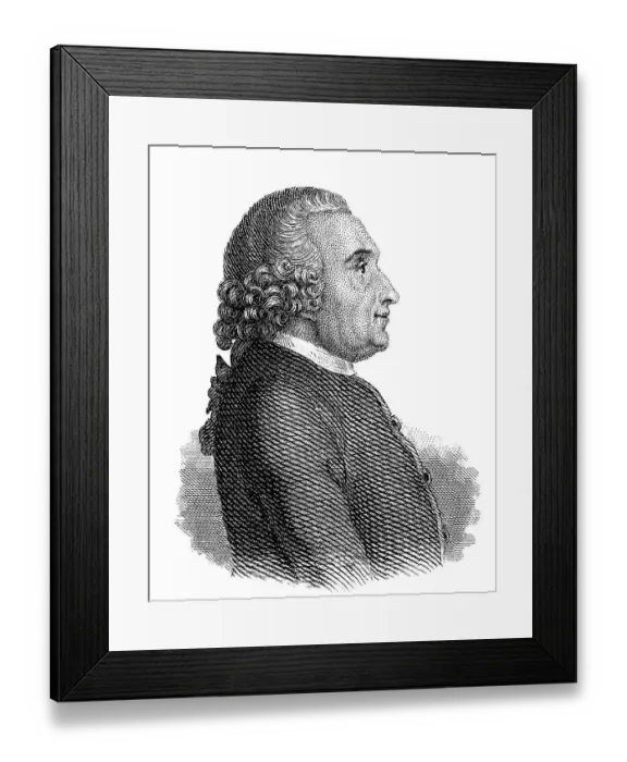 Framed Print : Johann Bernhard Basedow, 1724 - 1790