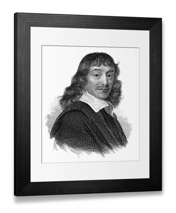 Framed Print : Rene Descartes or Renatus Cartesius