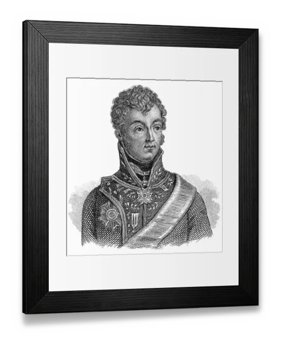 Framed Print : Portait of Karl or Carl Philipp Josef Wrede