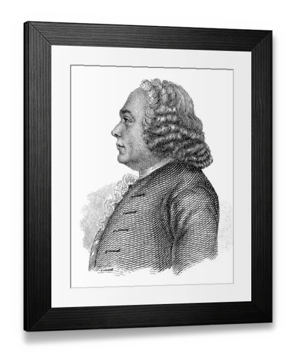 Framed Print : Portait of Gerard van Swieten, 1700 - 1772 Framed Print : Portait of Gerard van Swieten, 1700 - 1772