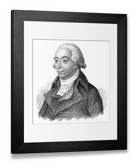 Framed Print : Portrait of Johann Christoph Adelung
