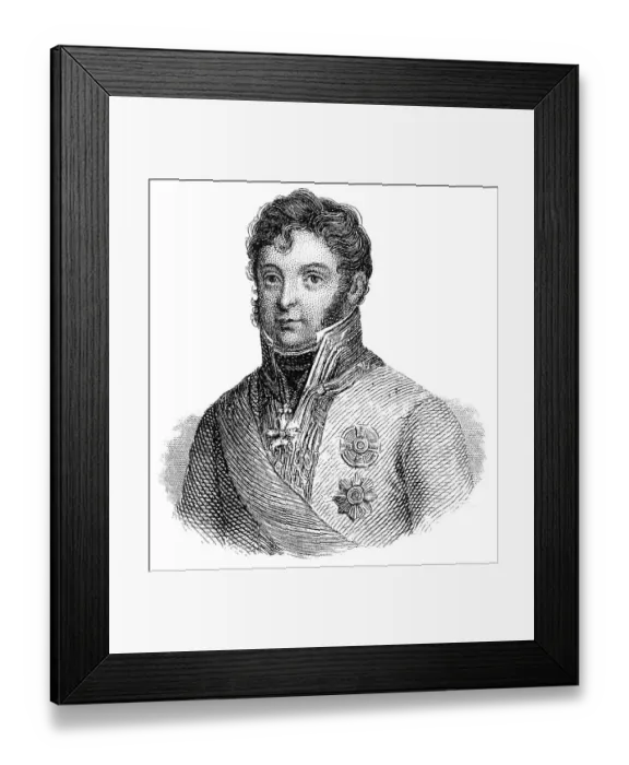 Framed Print : Portait of Karl Philipp Fuerst zu Schwarzenberg Framed Print : Portait of Karl Philipp Fuerst zu Schwarzenberg