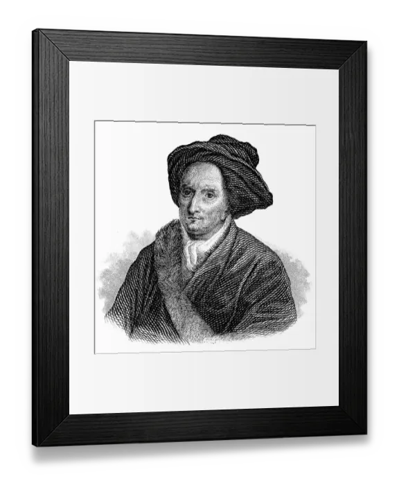 Framed Print : Portait of Bernard Le Bovier de Fontenelle or Bernard Le Bouyer de Fontenelle